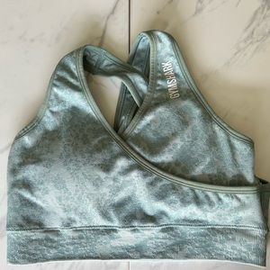 Blue Gymshark sports bra size small
